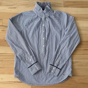 Vineyard Vines Striped Ruffle Popover Shirt